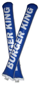 Синие палки стучалки с логотипом
